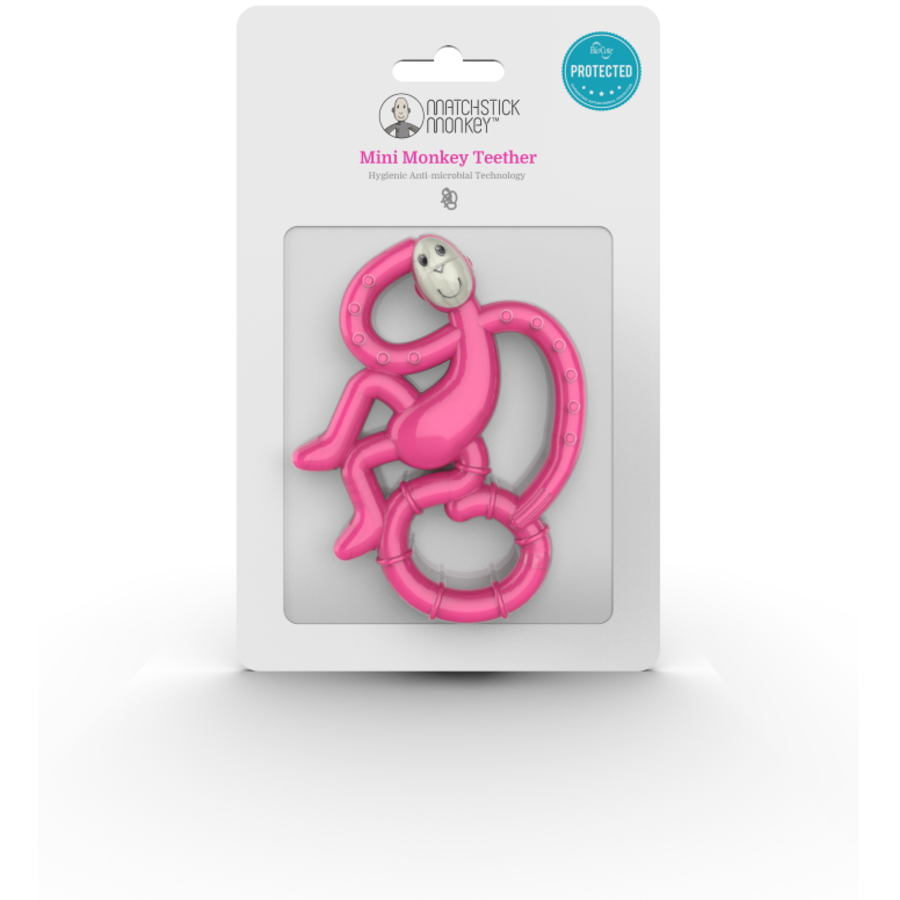 MATCHSTICK MONKEY™ Beißring Affe mini, rosa