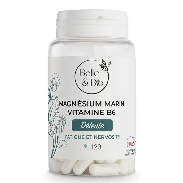 Belle & Bio Magnésio Marinho e Vitamina B6 120 cápsulas