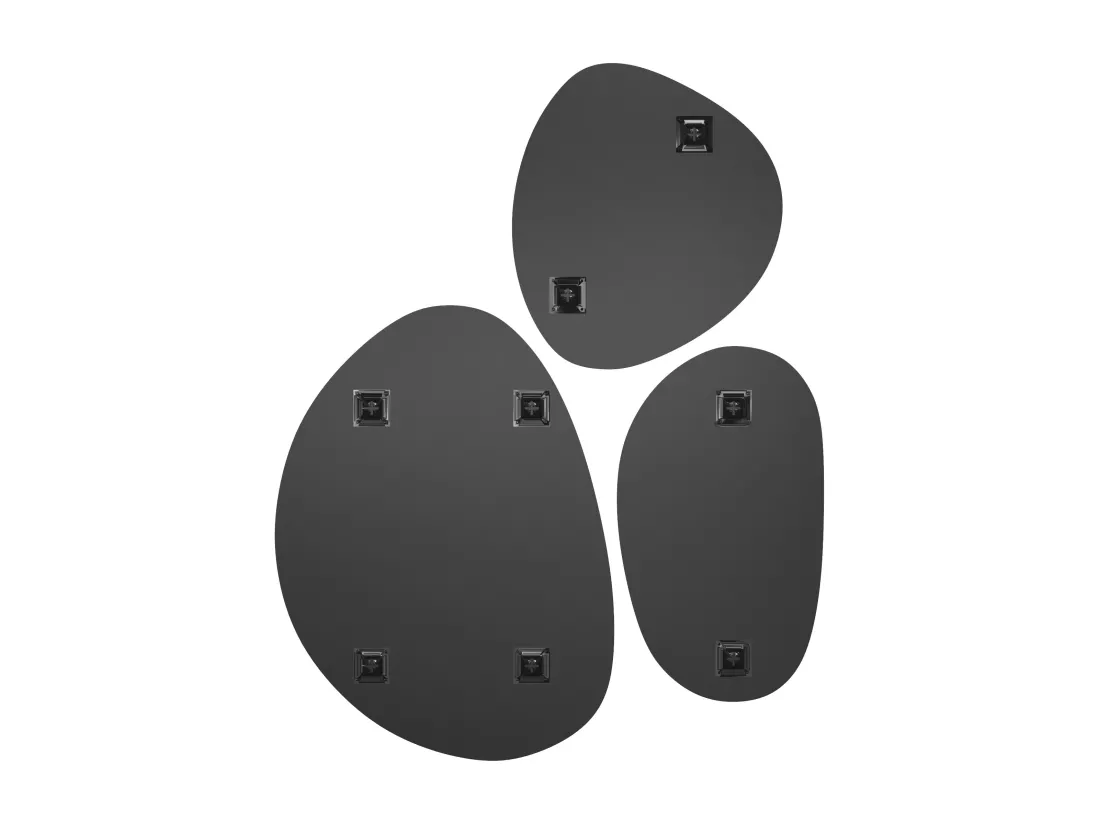 Lot de 3 miroirs muraux organiques - 3 tailles - SANIJI