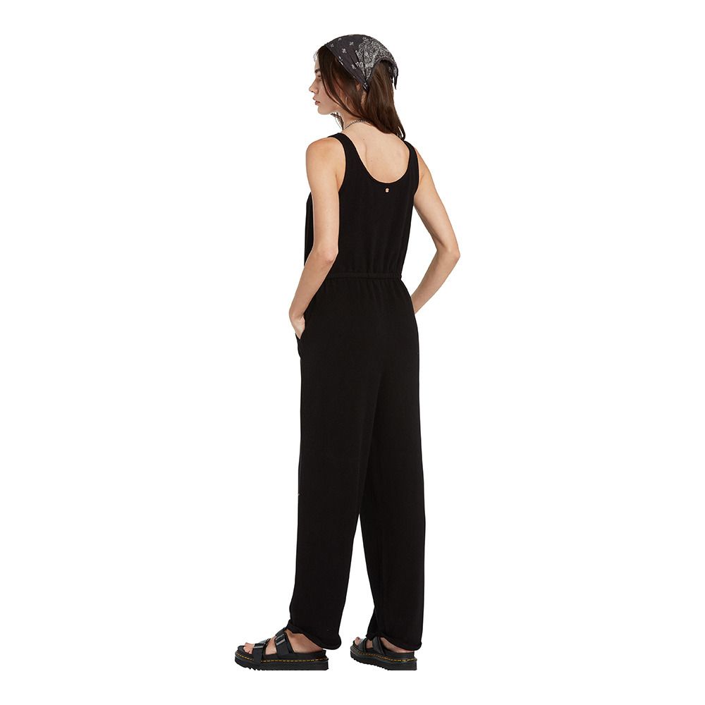 Volcom LIL FLEECE ROMPER - Combinaison Femme black
