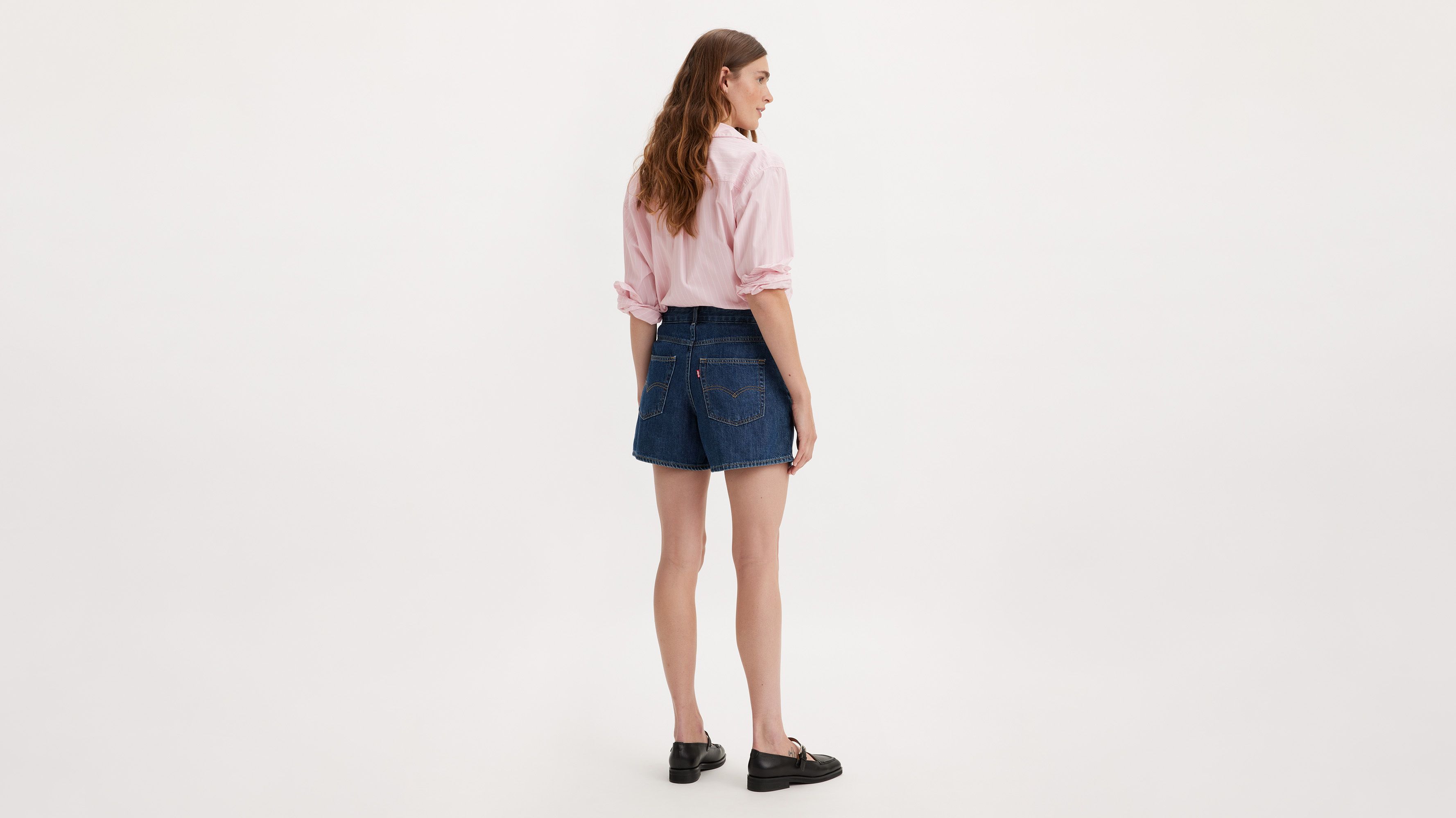 Short Mom Lightweight - Paper Map - Bleu