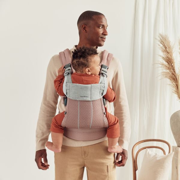 BabyBjörn Harmony 3D Mesh Draagzak Oudroze