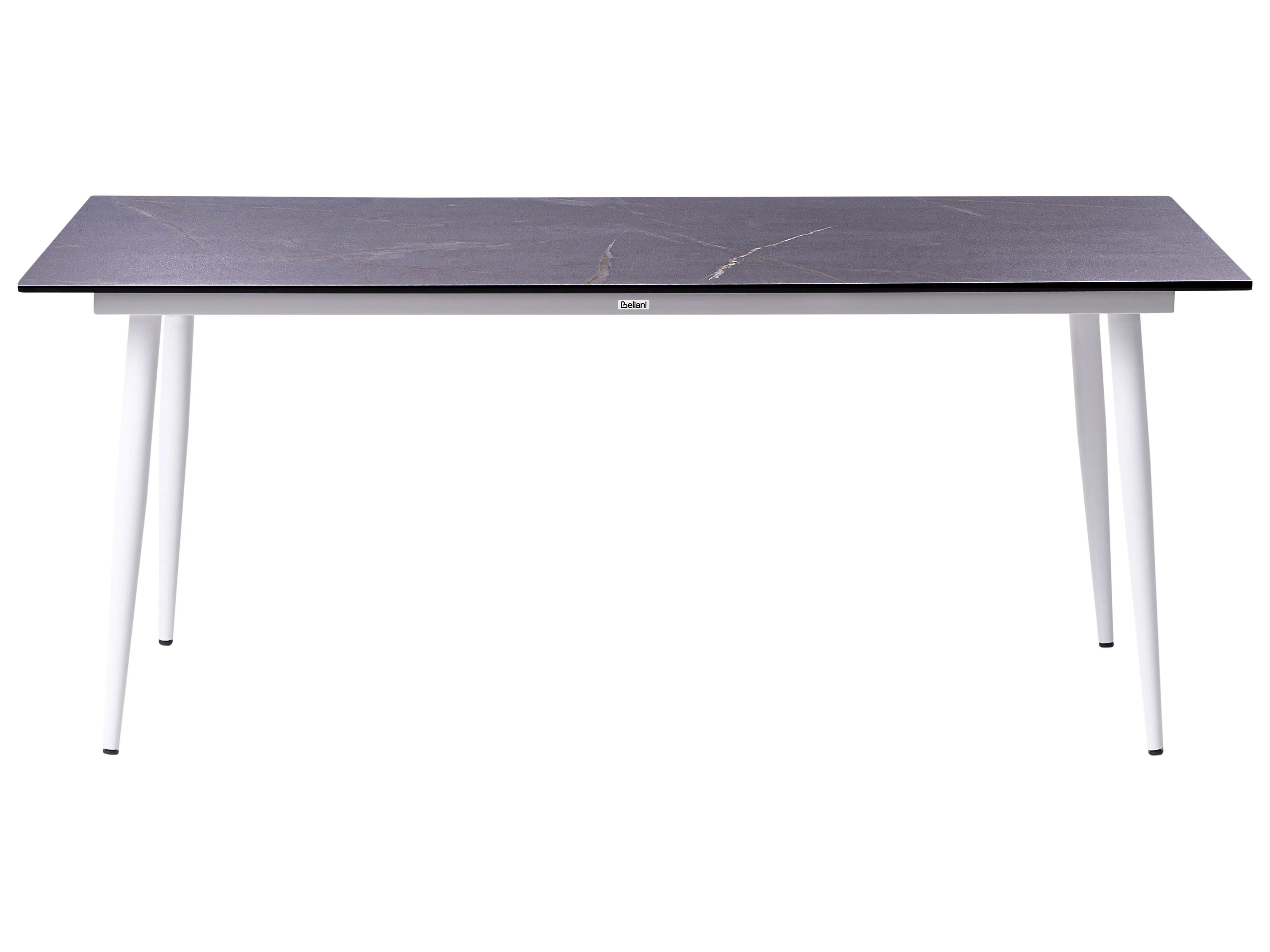 Tuin eettafel TOLENTINO 180 cm 90 cm Marmereffect Grijs marmer