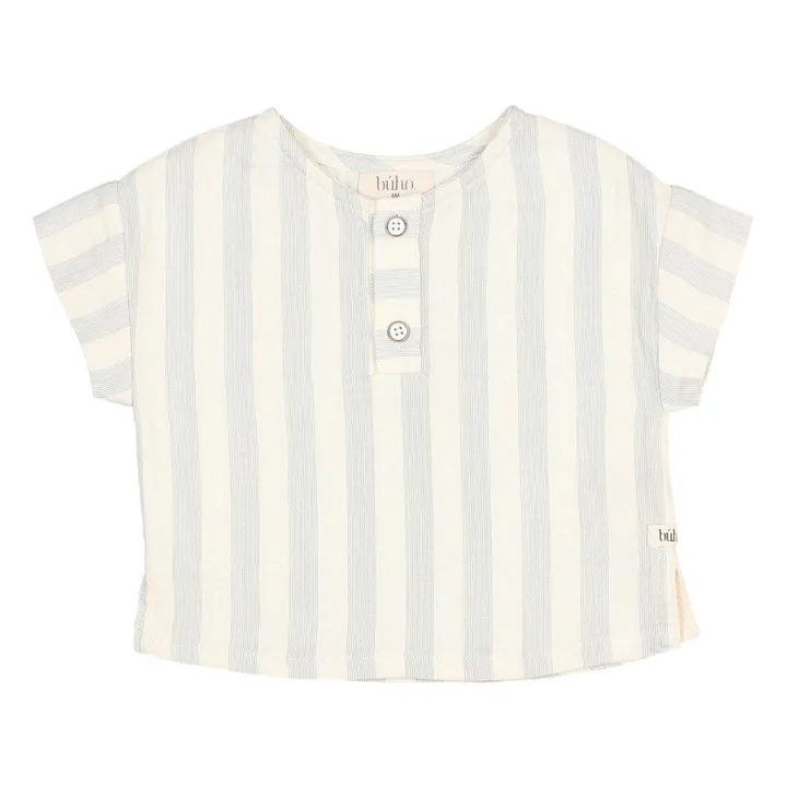 Búho Kurta Rayée Mousseline Bébé | Gris galet