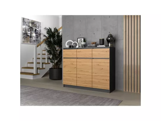 Commode Malwa 3D3S ANTHRACITE ARTISAN