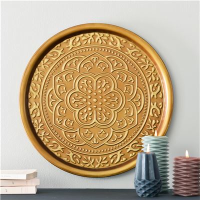 Plateau déco motifs embossés