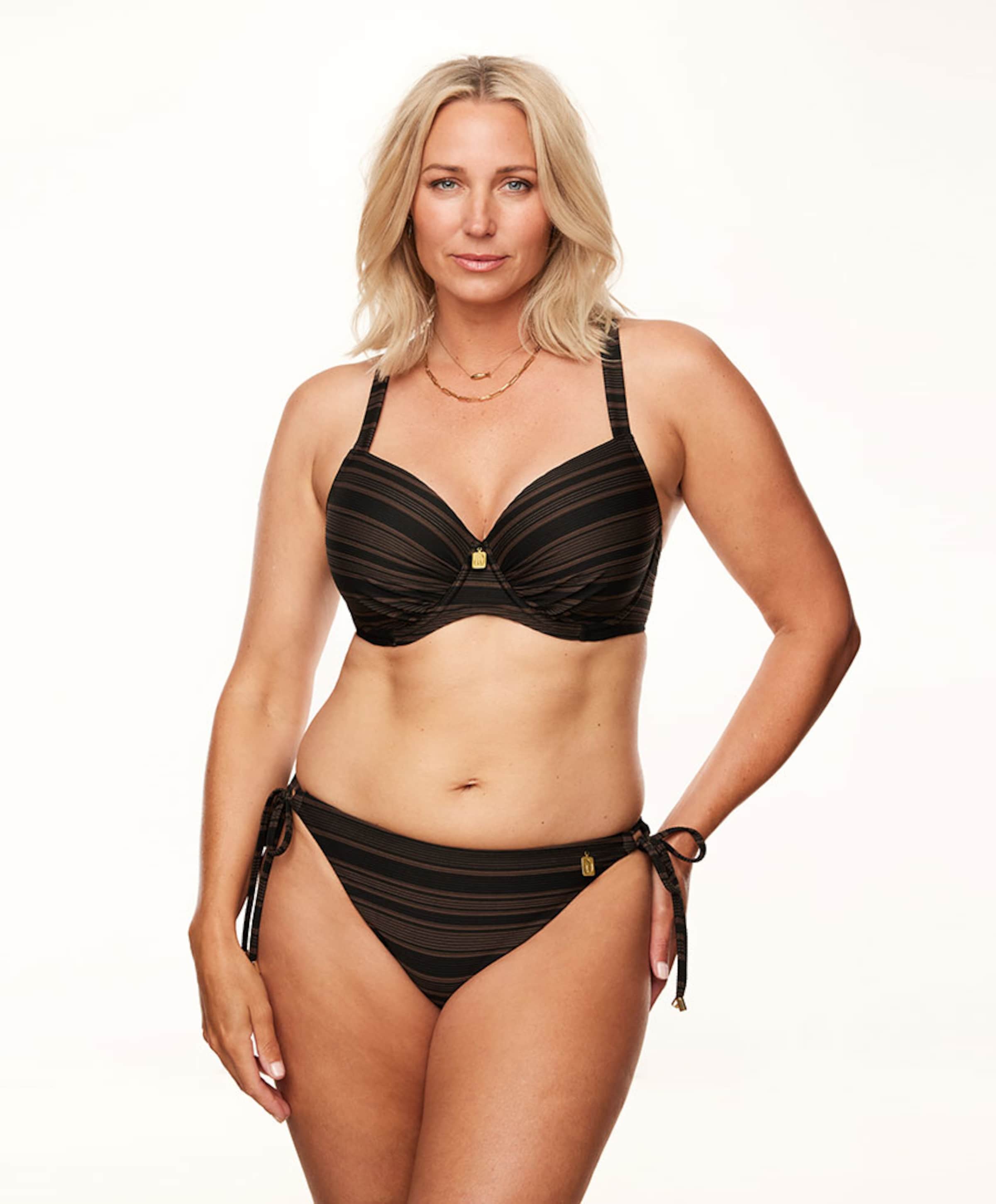 Annadiva Dames bikinitop zwart