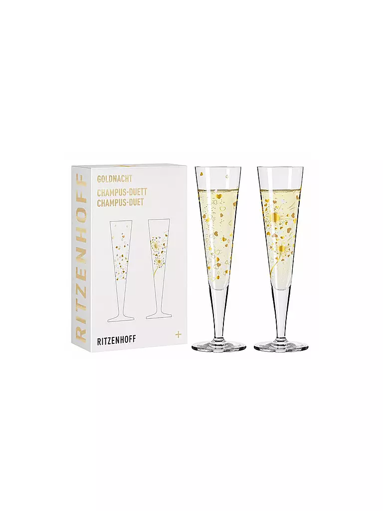 RITZENHOFF Goldnacht Champus Champagnerglas 2er Set Ana Vasconcelos 2024 Gold gold