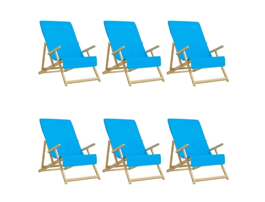 VIDAXL - Serviette de plage Serviettes de plage 6 pcs turquoise 60x135 cm tissu 400 gsm