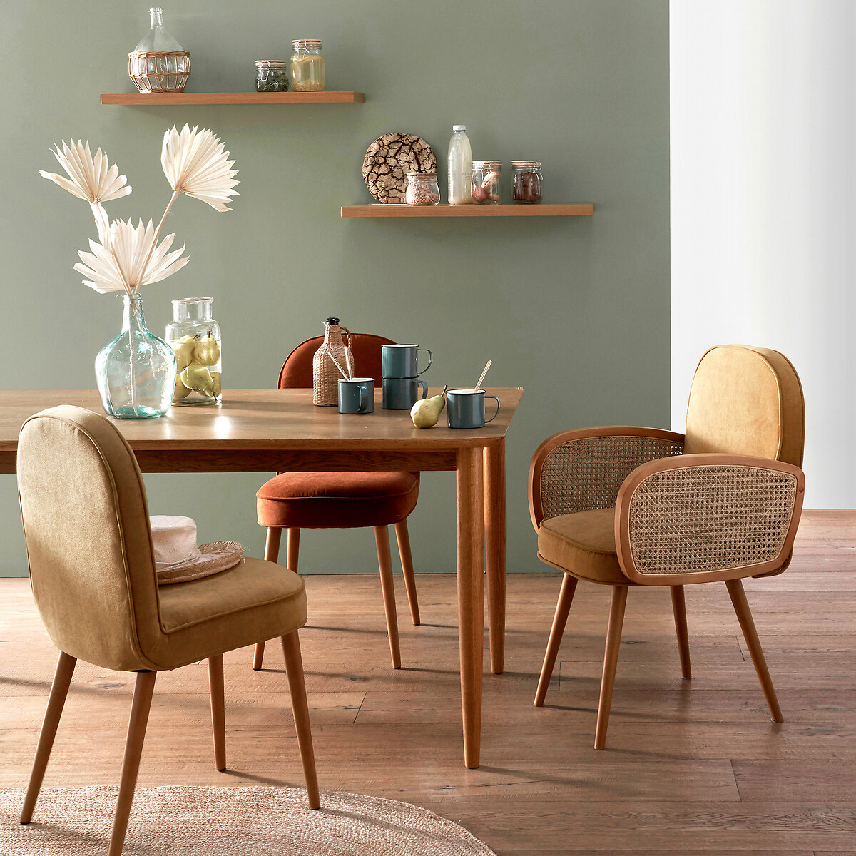 LA REDOUTE INTERIEURS<br>Prateleira em carvalho, 60 cm, Biface