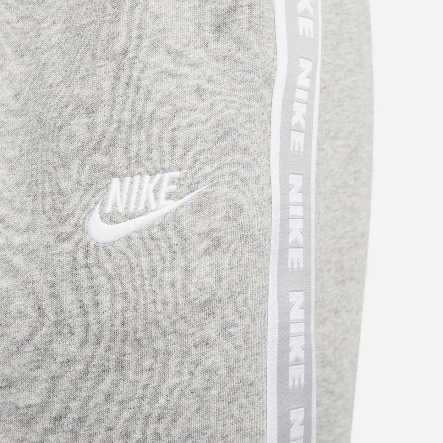 Nike Club Fleece Trainingspak Hooded Lichtgrijs Wit