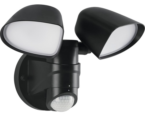 LED Sensor Buitenspot 2x10W 1000 lm 4000K zwart