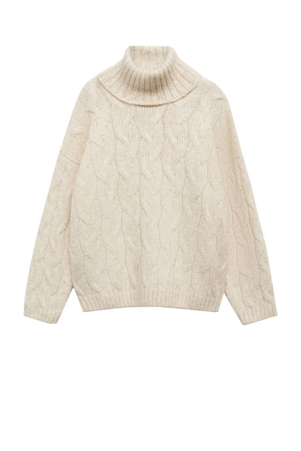 Mango Kids coltrui beige met kabels