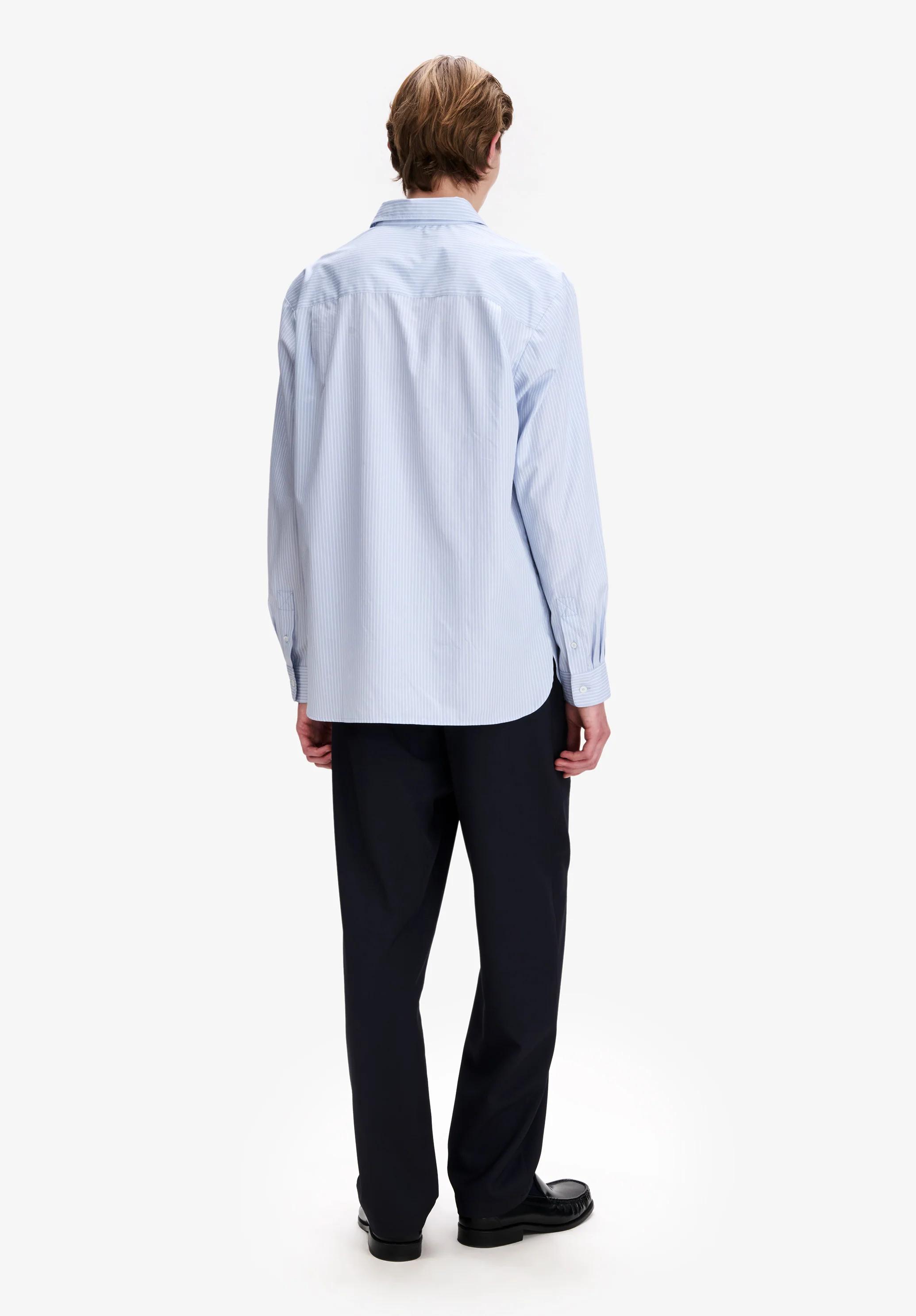 Pantalon barrel ample en toile bleu marine - Dark navy
