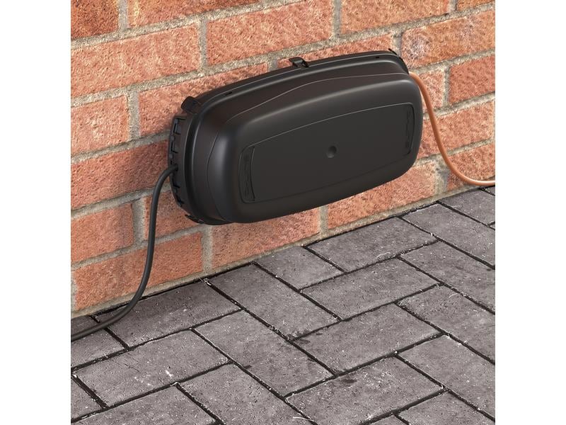 STEFFEN Kabelbox D-LINE 360 x 195 x 115 mm, IP54, Schwarz Design-Kabelmanagement-Box für mehr Ordnung