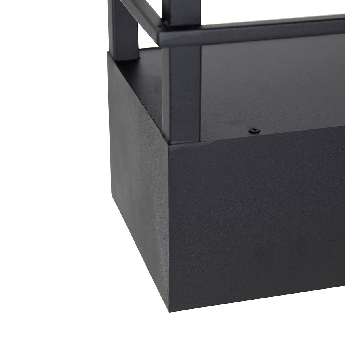 Smart hanglamp zwart met rek incl. 4 Wifi GU10 - Cage Rack