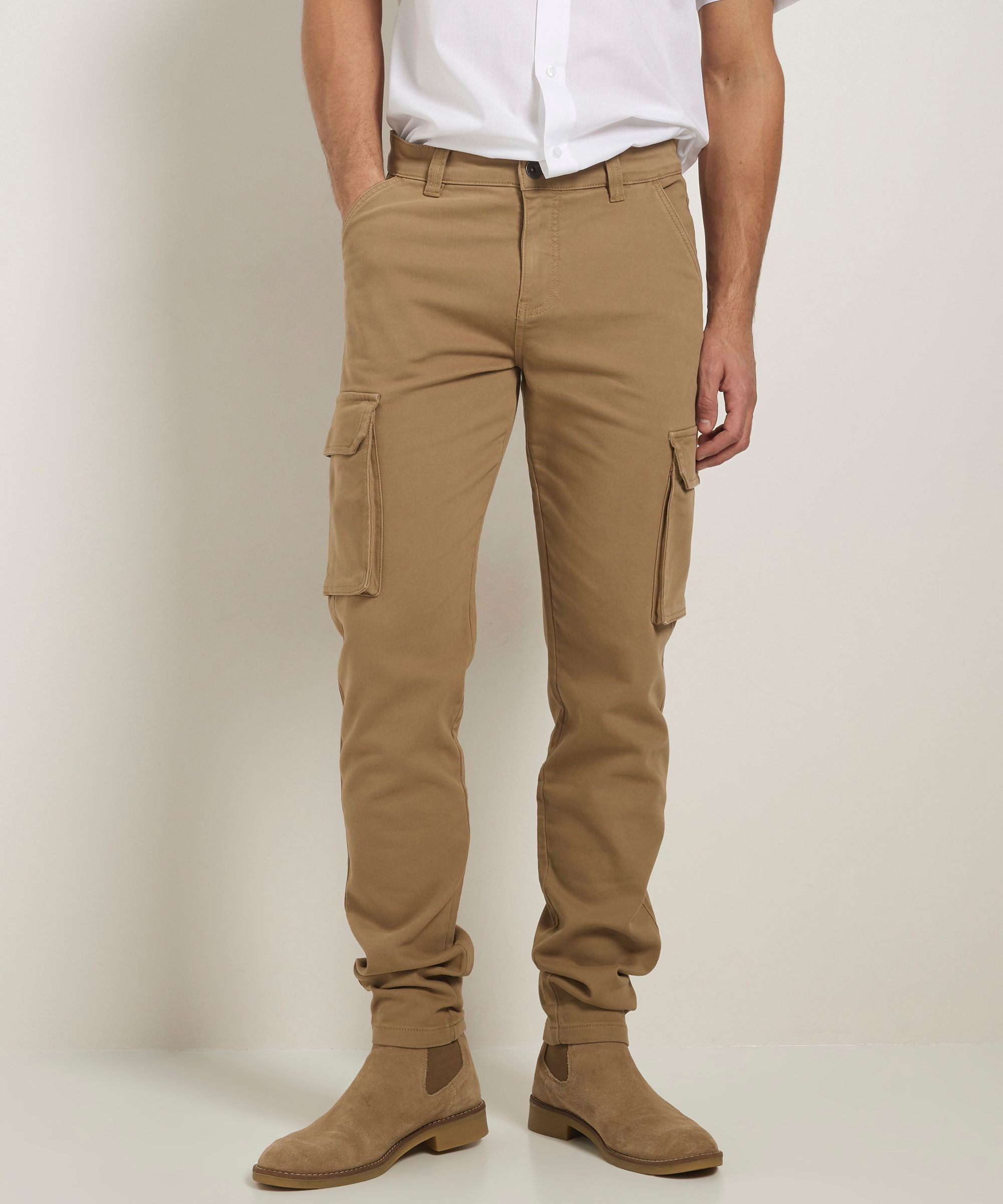 slim fit cargo jogg jeans