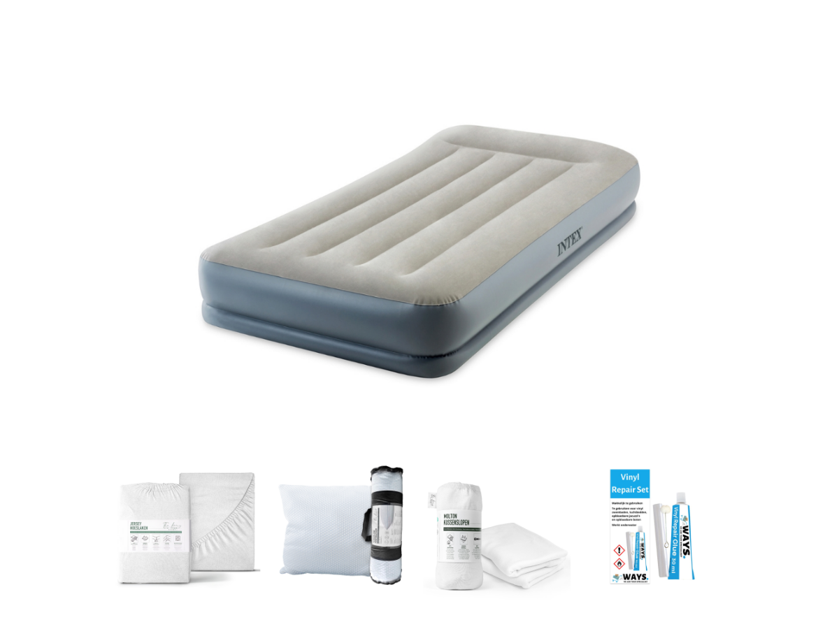 Intex Mid-Rise 191 x 99 cm Luchtbedset - 5-delig