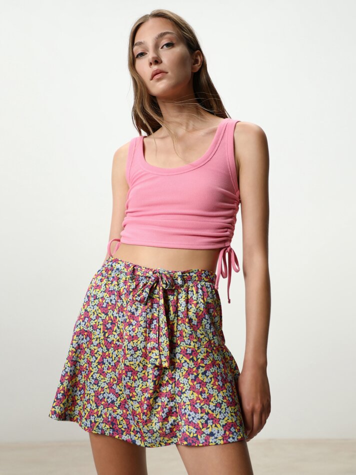 Saia curta estampada - Estampa