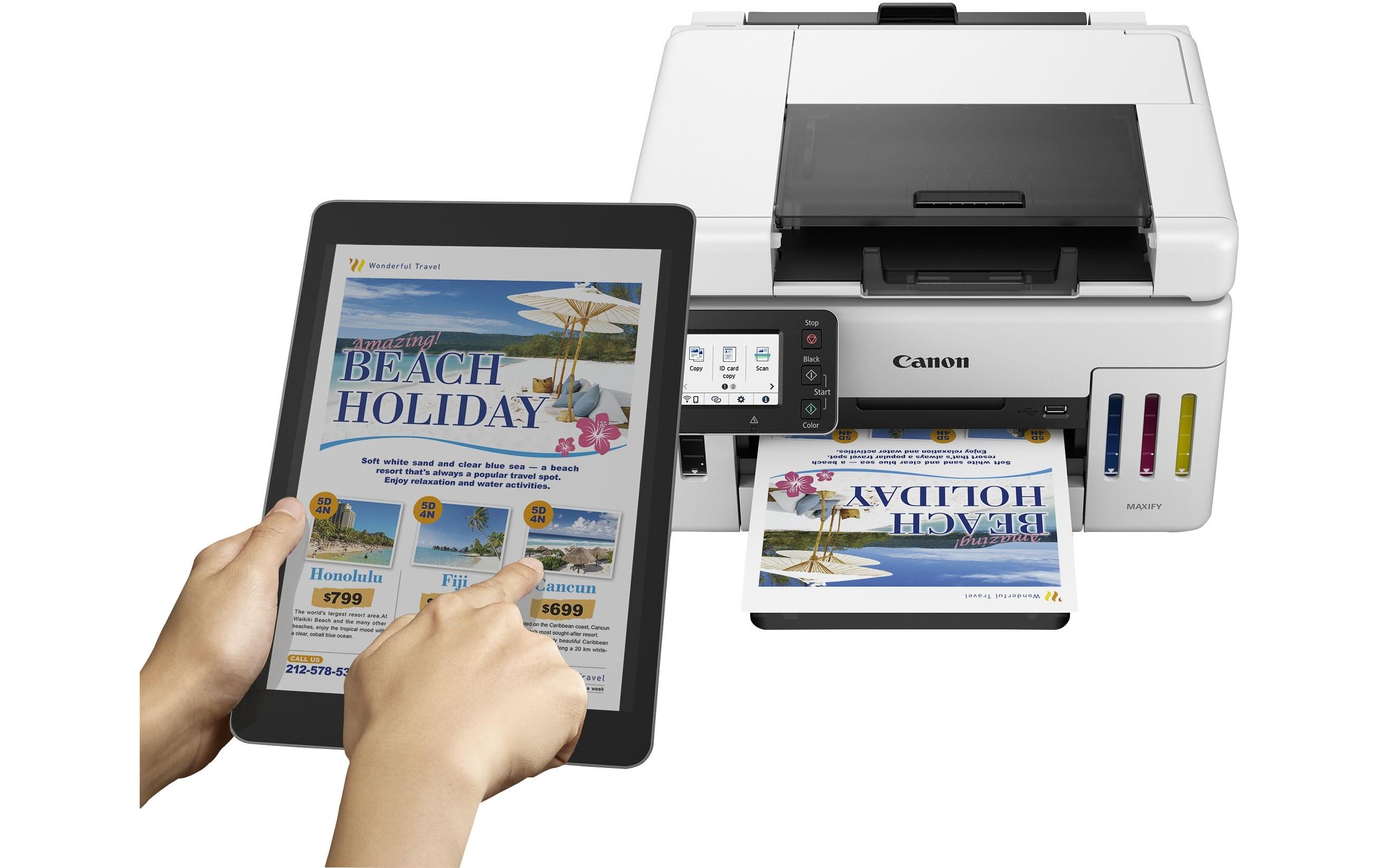 Multifunktionsdrucker GX6550<br>Multifunktionsdrucker mit nachfüllbaren Tintentanks mit hoher Reichweite für den hochproduktiven Druck von Dokumenten