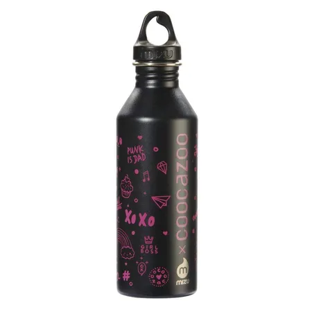 Coocazoo Edelstahl-Trinkflasche Schraubverschluss mit Henkel 750ml, pink