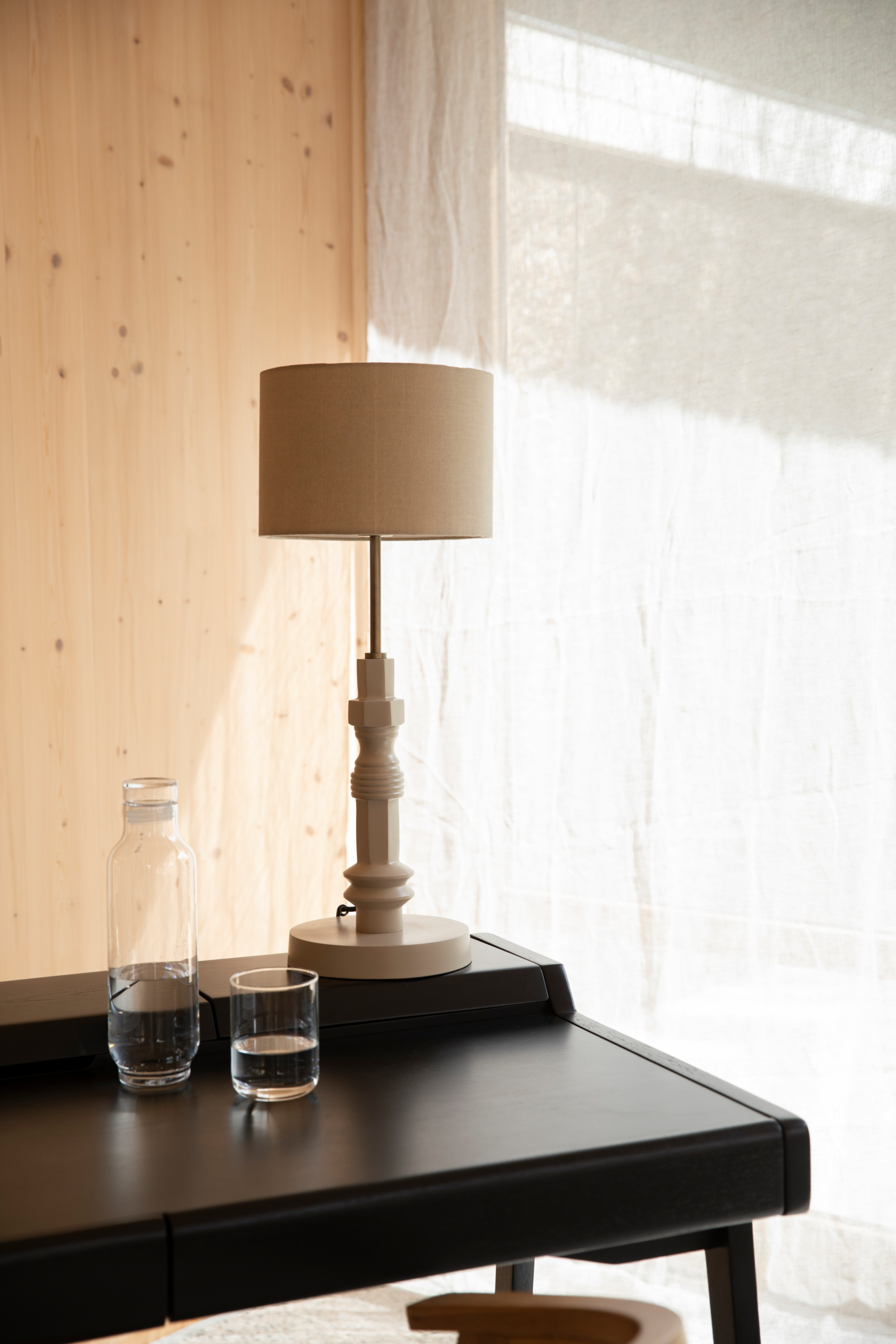 Taffellamp TOTEM beige