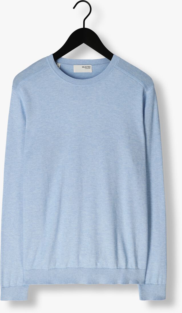 SELECTED HOMME lichtblauwe selected homme trui slhberg crew neck noos