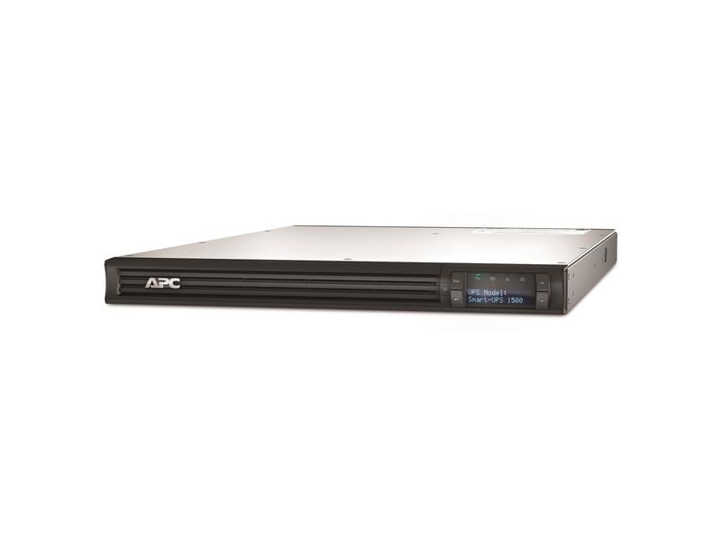 APC USV SMT1500RMI1U 1500 VA / 1000 W APC Smart-UPS, Line Interactive, 1500VA, Rackmontage 1HE, 230V, 4 IEC C13-Stecker, SmartSlot, AVR, LCD