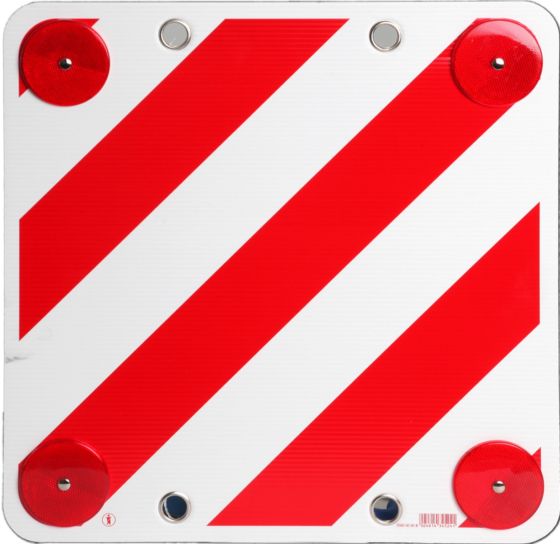 Brunner Warntafel 50 x 50 cm mit Rückstrahlern