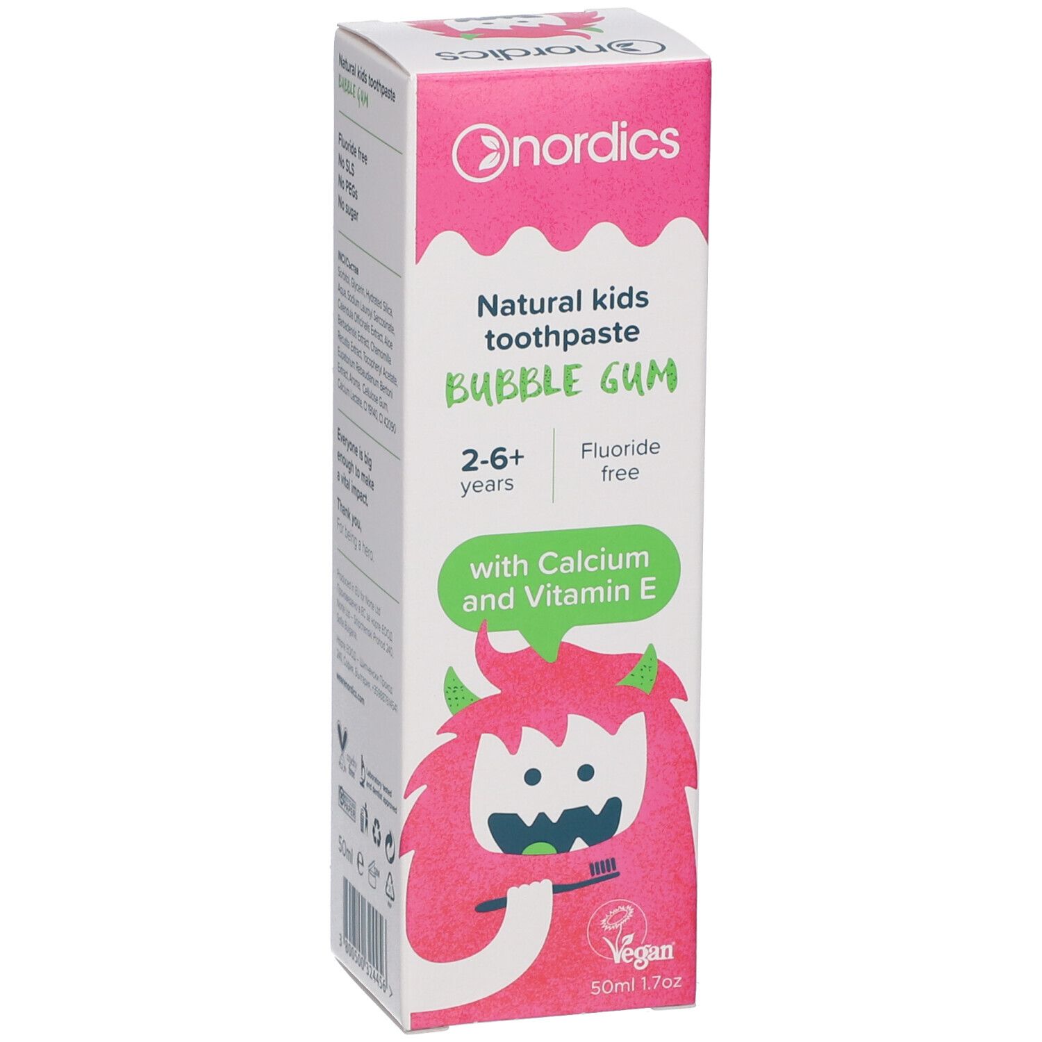 nordics Zahnpasta Kids Bubble Gum