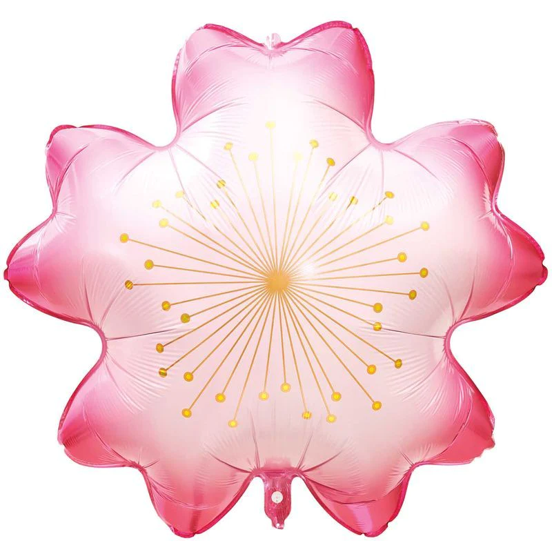 Ballon aluminium fleur de cerisier fuchsia Rico Design