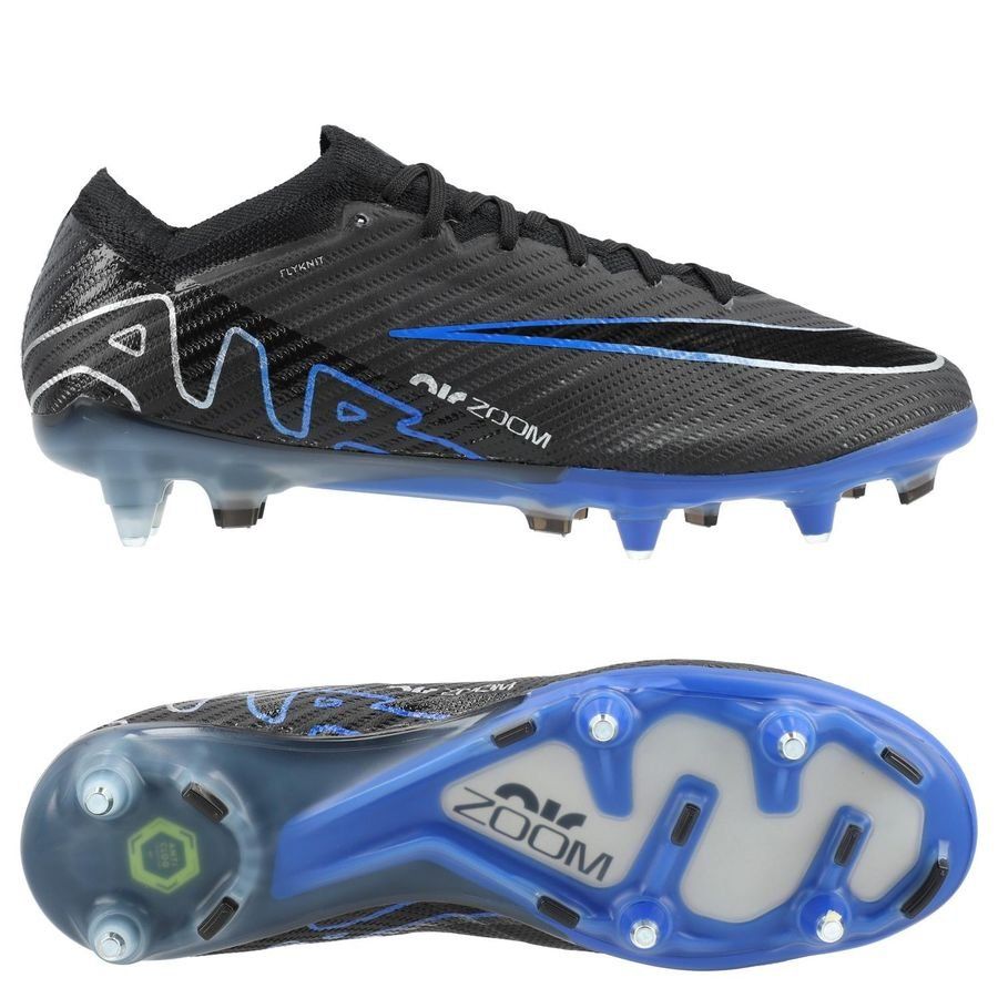 Nike Air Zoom Mercurial Vapor 15 Elite SG-PRO Anti-Clog Shadow - Noir/Chrome/Bleu