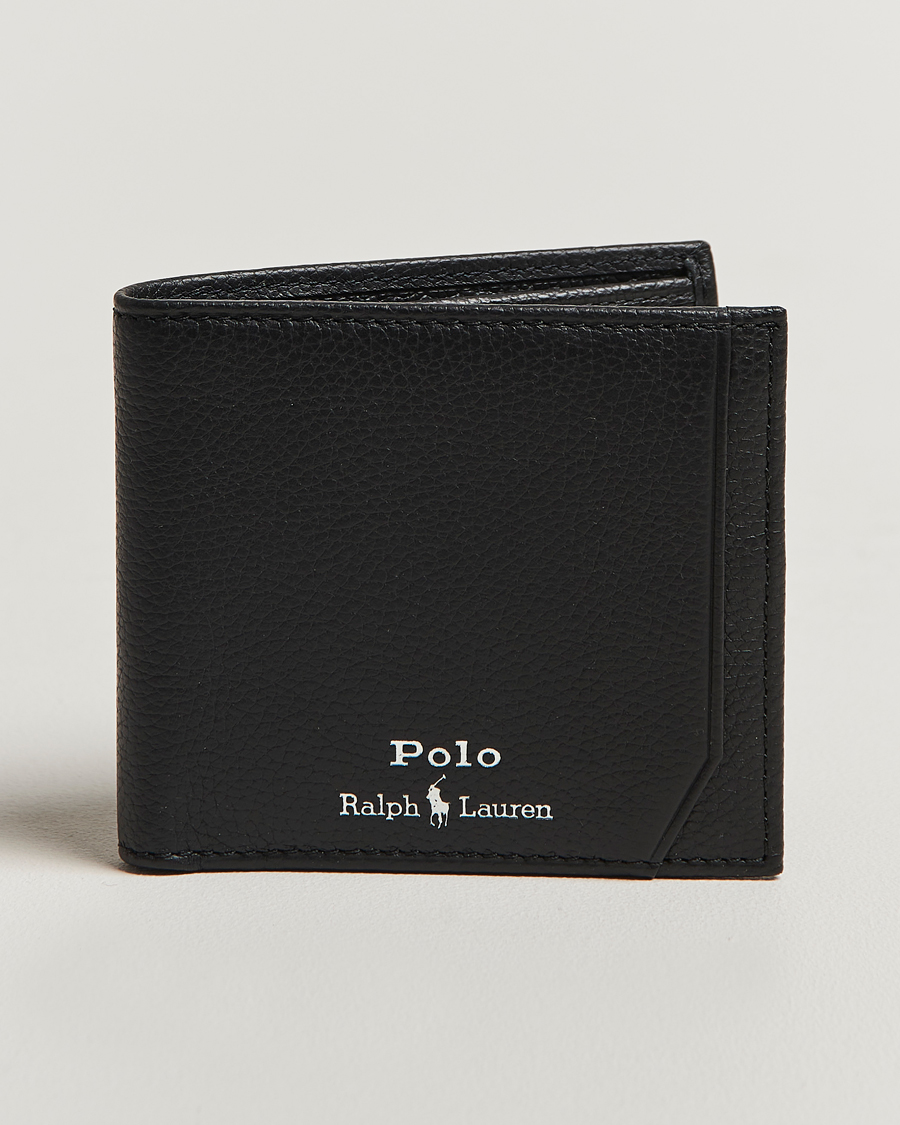 Polo Ralph Lauren Pebble Leather  Billfold Wallet Black