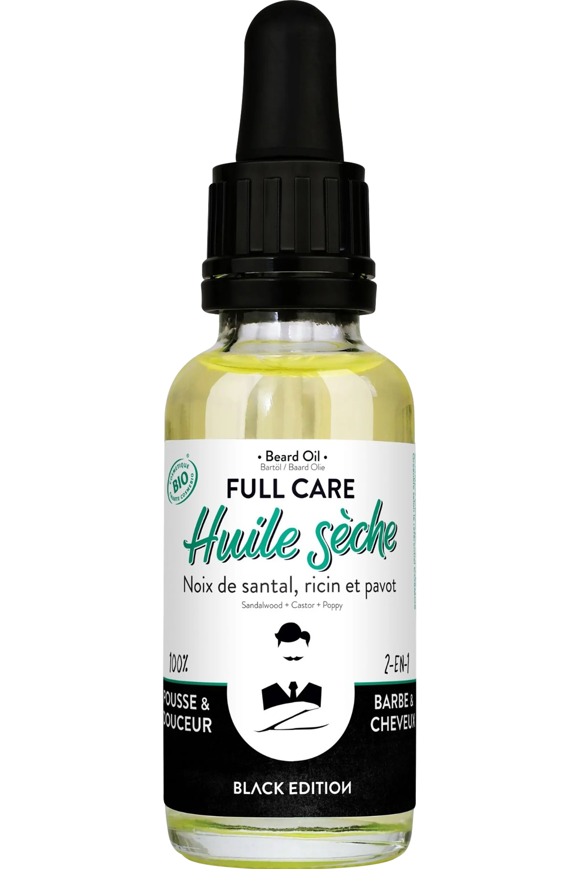 Monsieur Barbier Huile sèche pour barbe et cheveux Full Care-30 ml