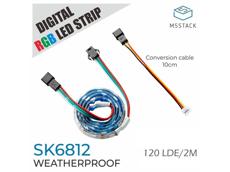 M5Stack LED Stripe Digitale RGB LED Streife SK6812 2 m M5Stack RGB-LED-Strip