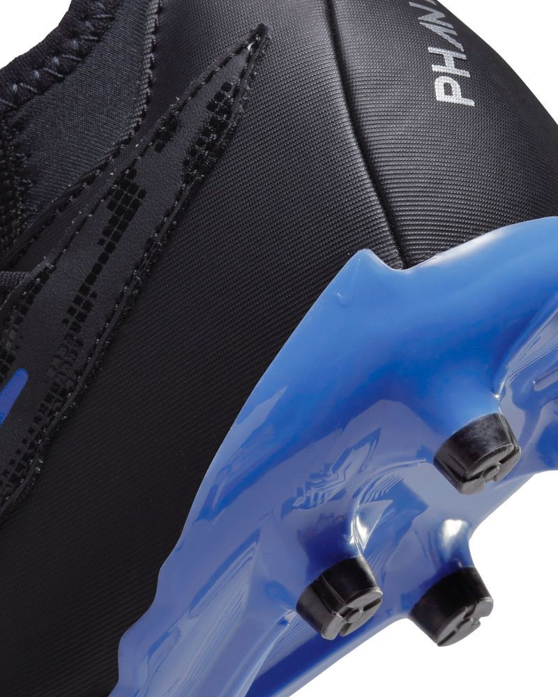 Chaussures de football Nike Phantom GX Academy MG Noir & Bleu pour enfant