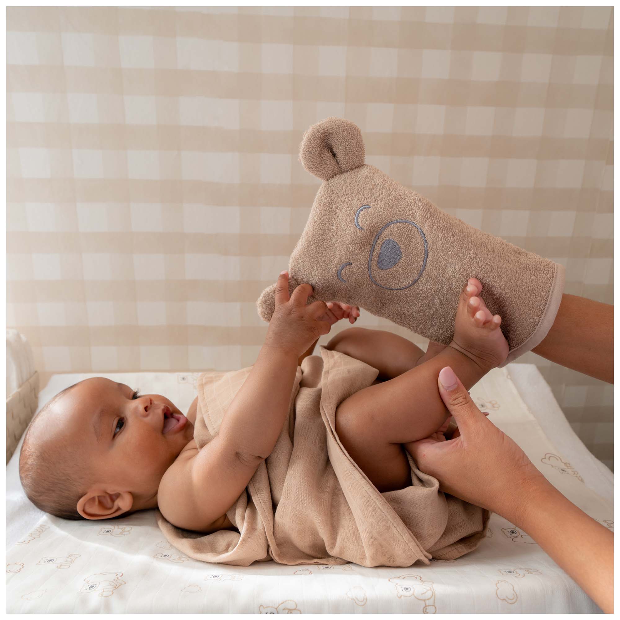 Prénatal washand beer  beige