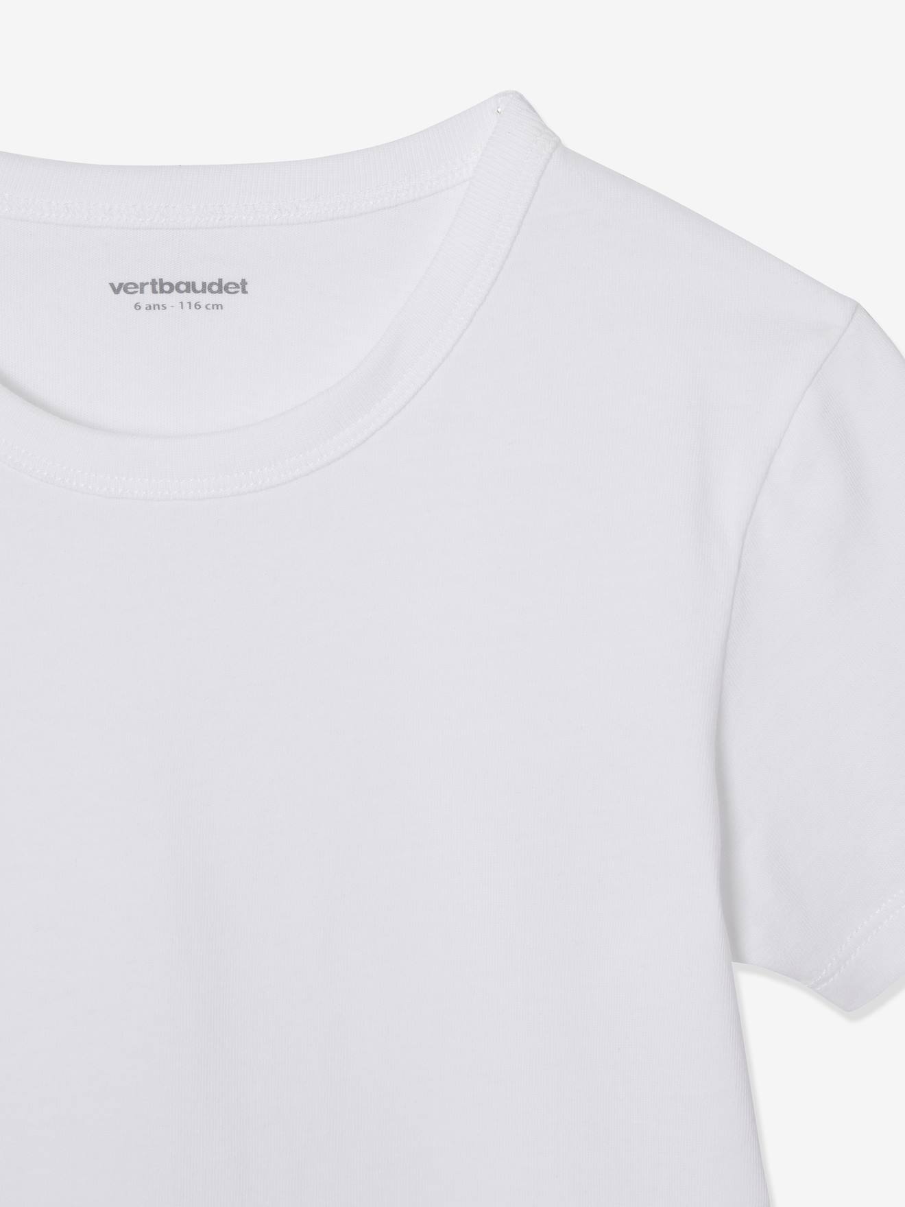 Pacote com 3 camisetas lisas de manga curta azul-claro para meninos