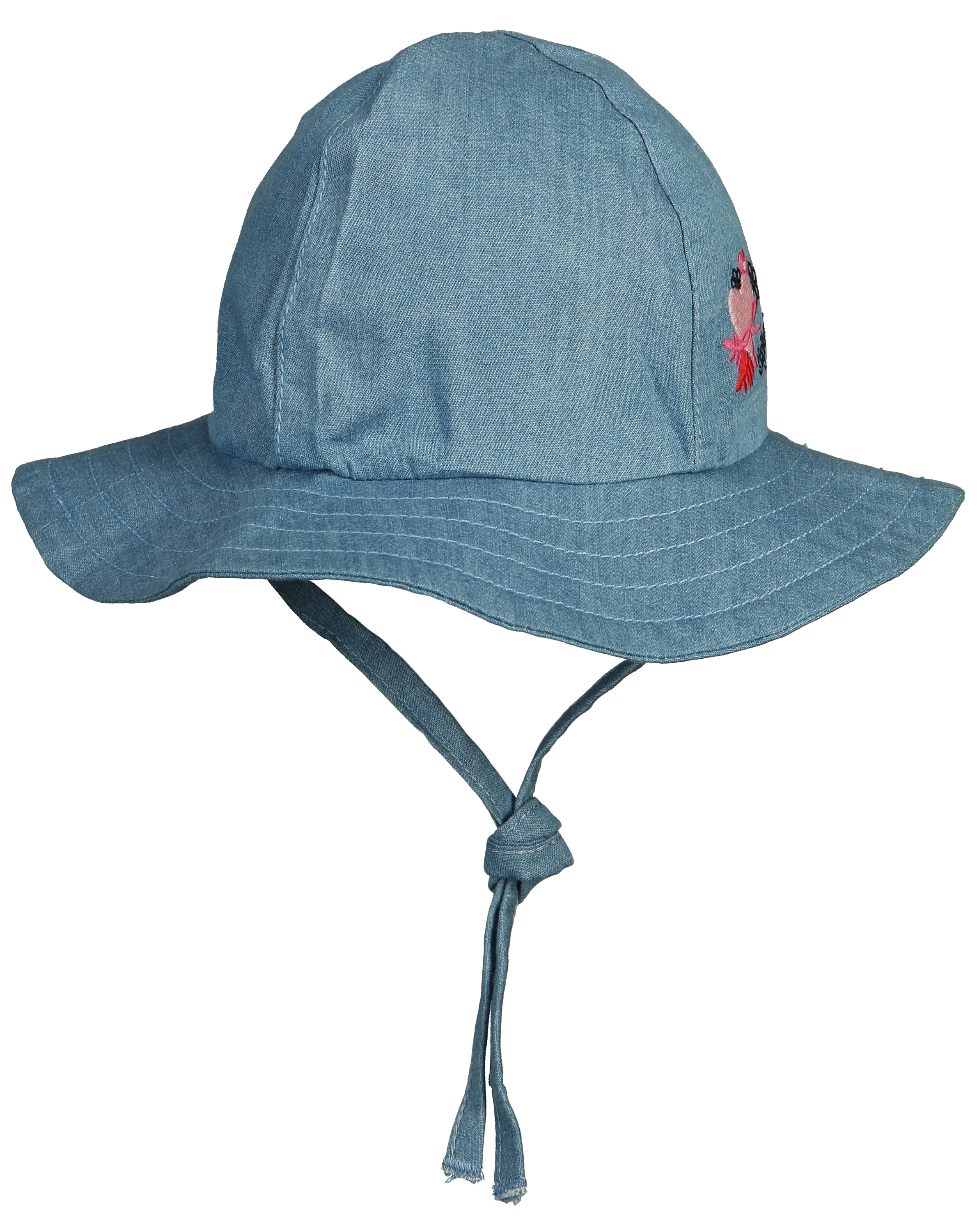 Sommerhut FLOWER in jeansblau