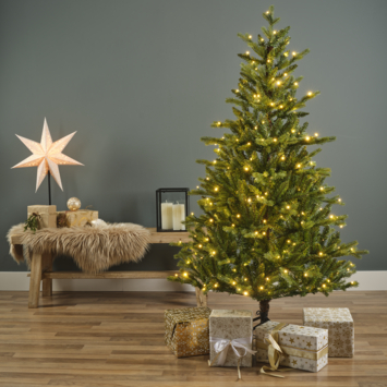 Everlands kunstkerstboom Allison 180 cm inclusief verlichting