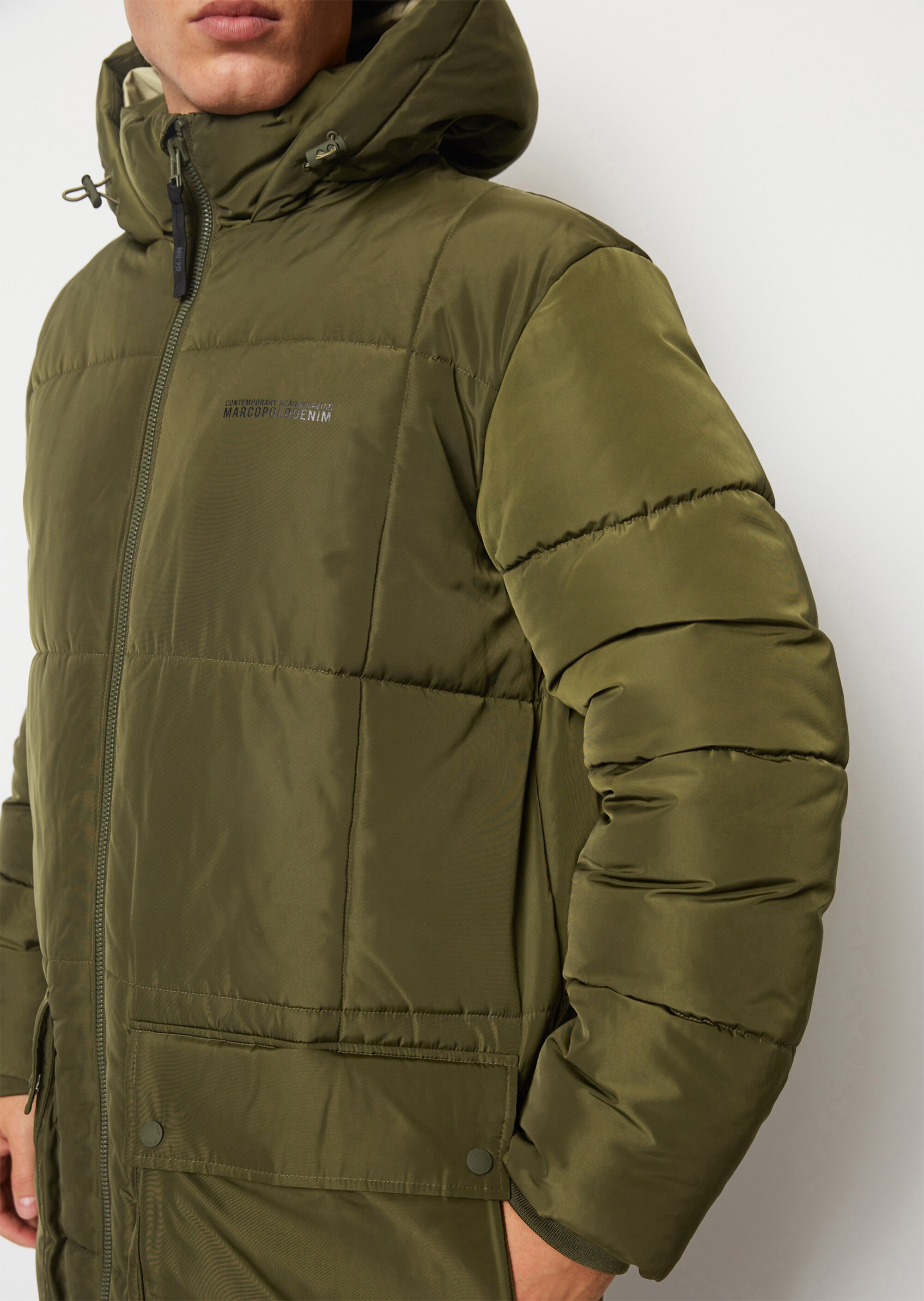 Puffer-Parka relaxed aus recyceltem Polyester