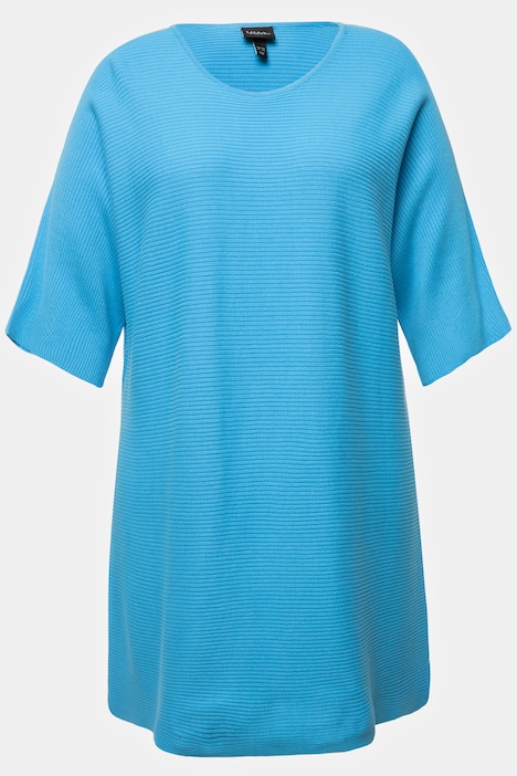 Pullover, offene Seiten, Oversized, Rundhals, 3/4-Arm