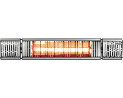 Eurom Heat&Beat terrasverwarmer, grijs, 2000 watt, IP 65 (stofdicht en beschermd tegen waterstralen)