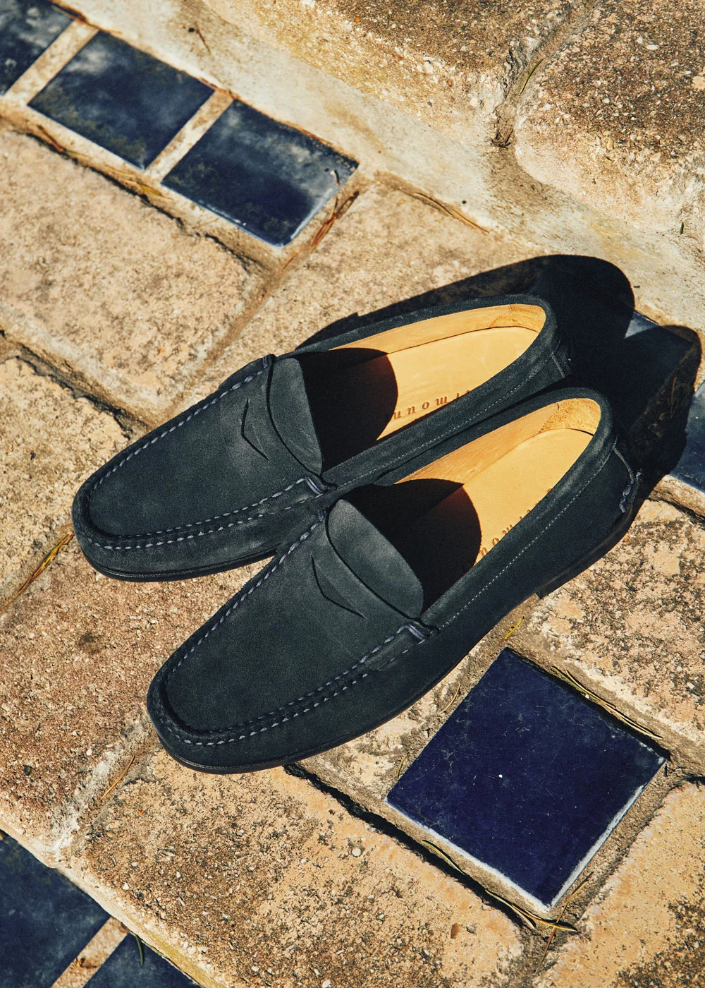 MOCASSIN R MOC VELOURS MARINE