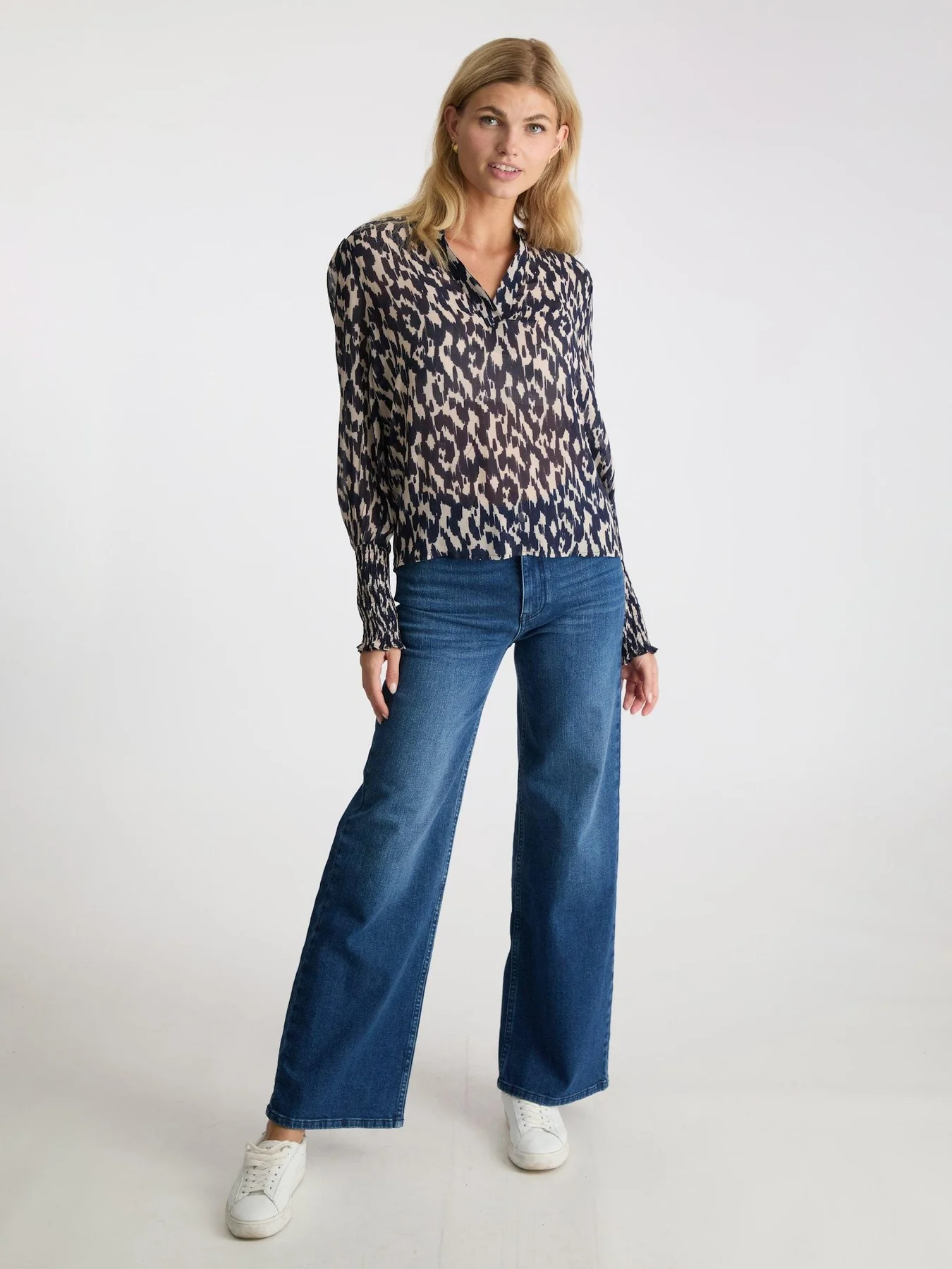 Neo Noir Landa Distressed Blouse