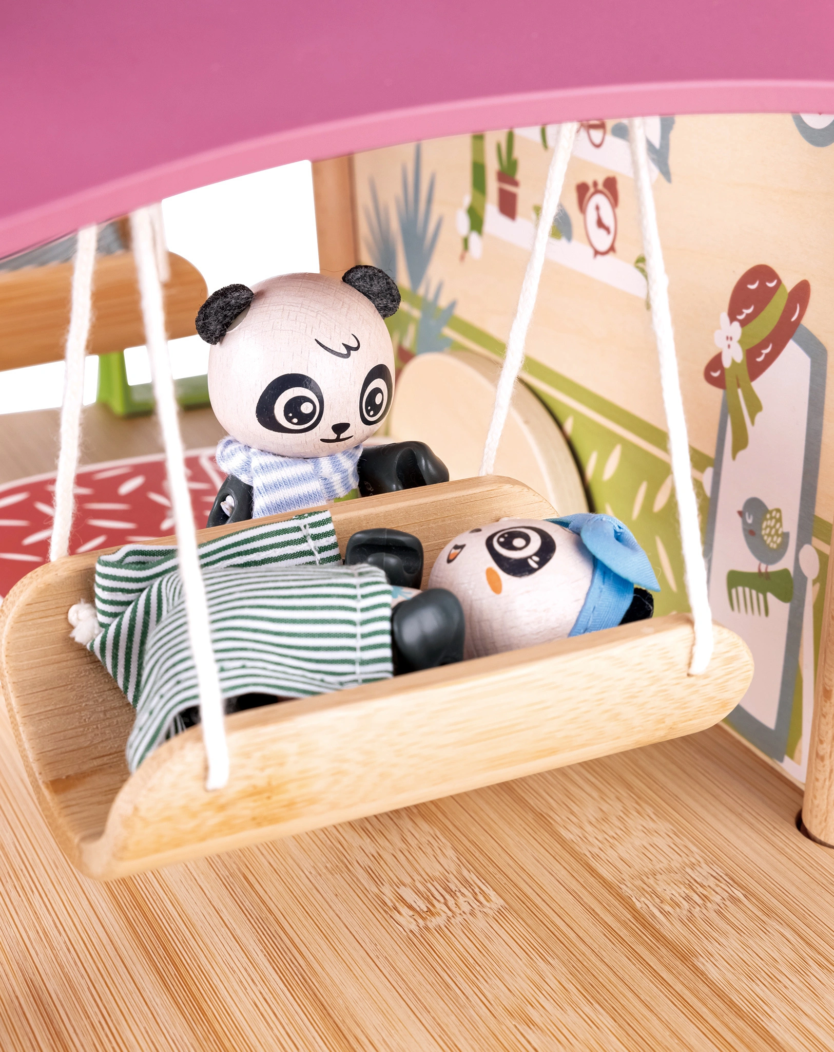 Puppenhaus PANDA 25-teilig in bunt