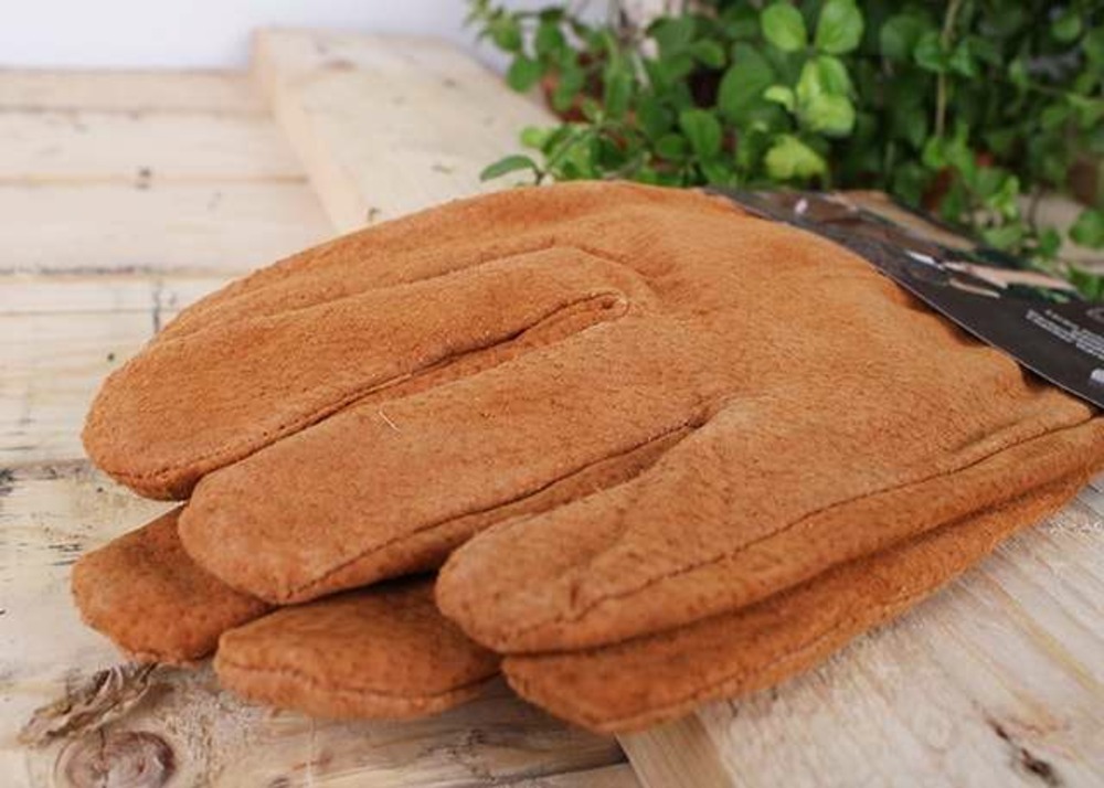 Gants jardinage en cuir