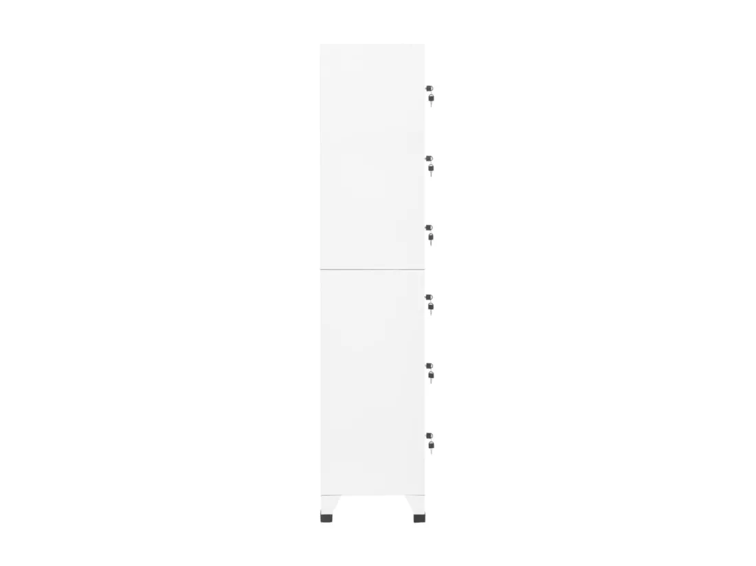 Armoire à casiers Blanc 38x40x180 cm Acier