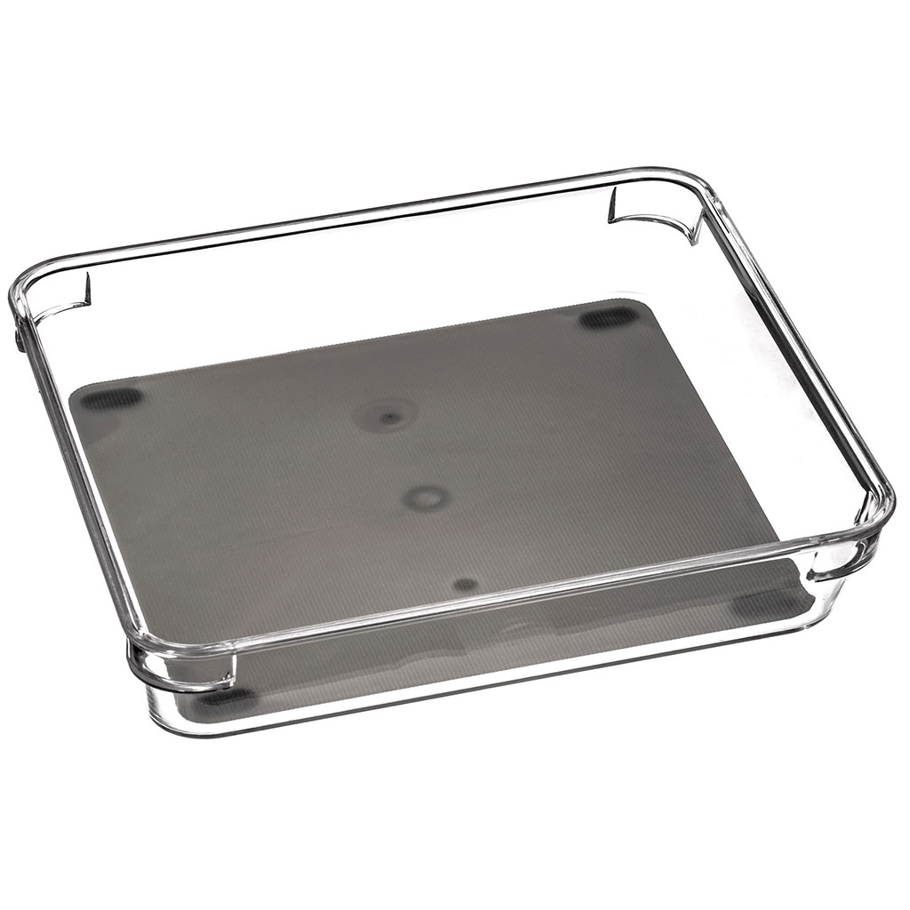 Organiseur de tiroir en plastique gris 24x16x4.5cm