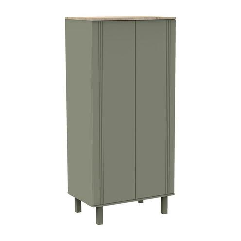Armoire 2 portes ELEONORE Kaki - SAUTHON